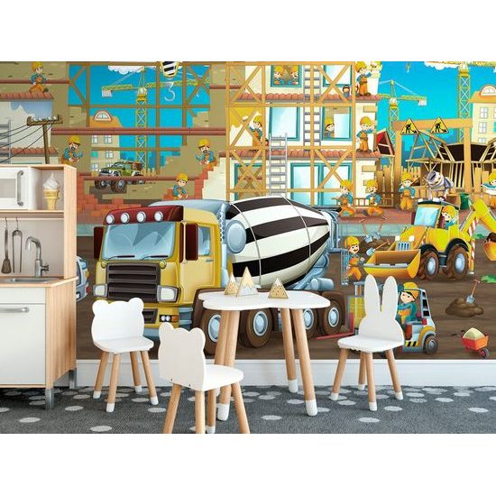 Tapeta pohádkové staveniště