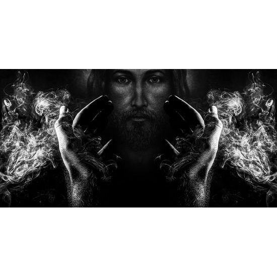 Obraz Ježíš v černobílém provedení