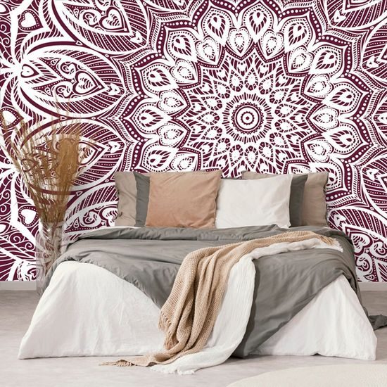 Samolepící tapeta nekonečná Mandala v růžovém provedení