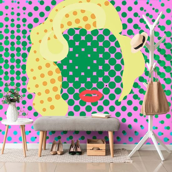 Samolepící tapeta jedinečná Marilyn Monroe v pop art provedení