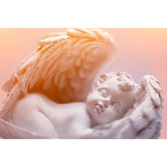 Obraz soška spící andílek