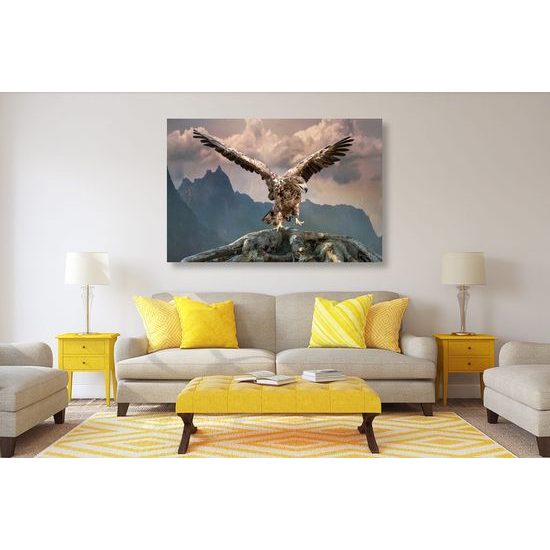 Obraz impozantní orel nad horami