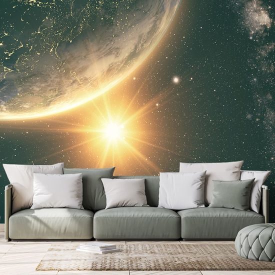 Samolepící fototapeta dotek Země s mléčnou cestou