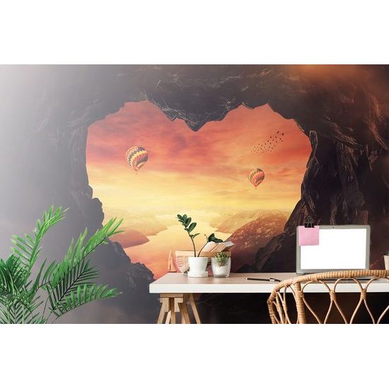 Okouzlující samolepící fototapeta výhled na pohádkovou krajinu