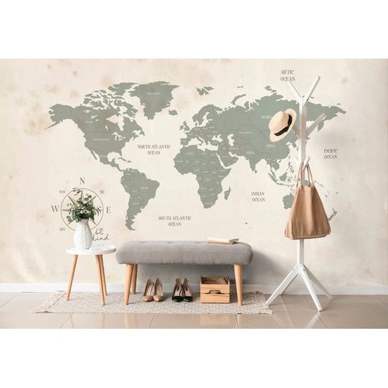 Tapeta jednoduchá mapa světa