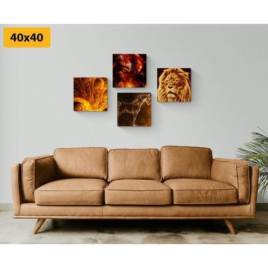 Set obrazů abstraktní zobrazení zvířat