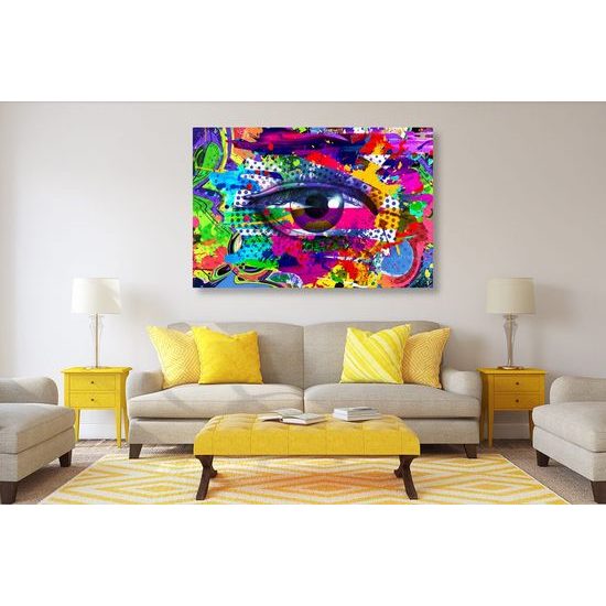 Obraz pop-art abstrakce oka