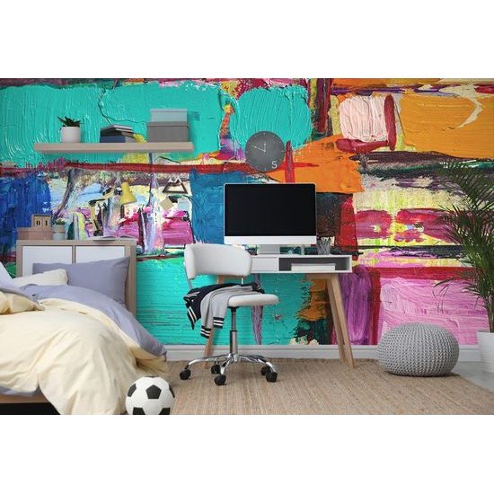 Samolepící tapeta jedinečná abstraktní kombinace barev