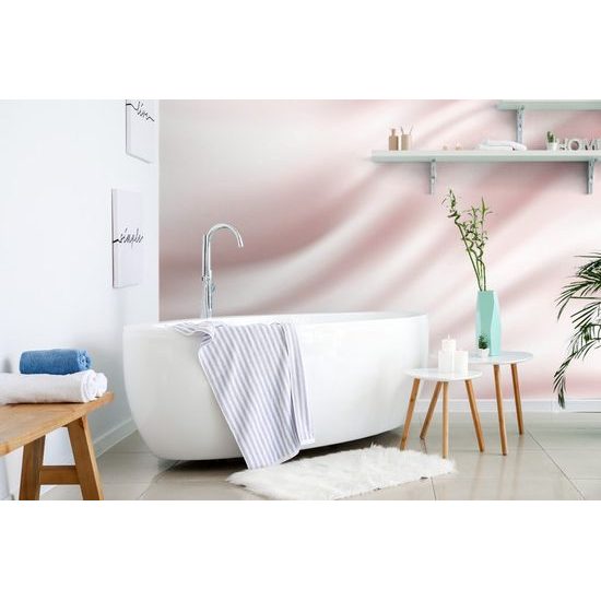 Samolepící tapeta nádherný růžový satén