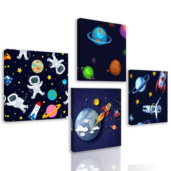 Set obrazů kouzelný vesmír