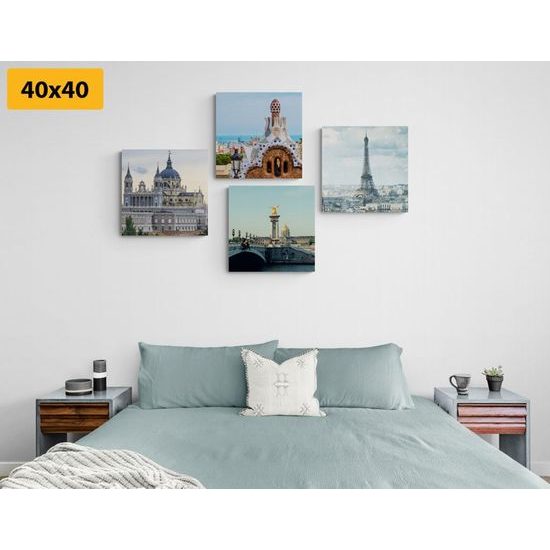 Set obrazů majestátní města