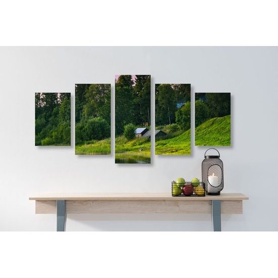 5-dílný obraz uklidňující příroda