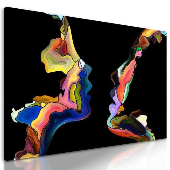 Obraz neobyčejná abstrakce lidských tváří