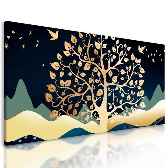 Obraz zlatavý strom života
