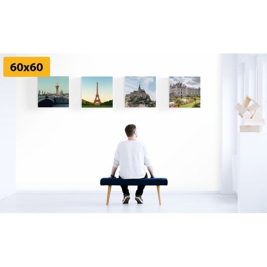 Set obrazů impozantní Francie