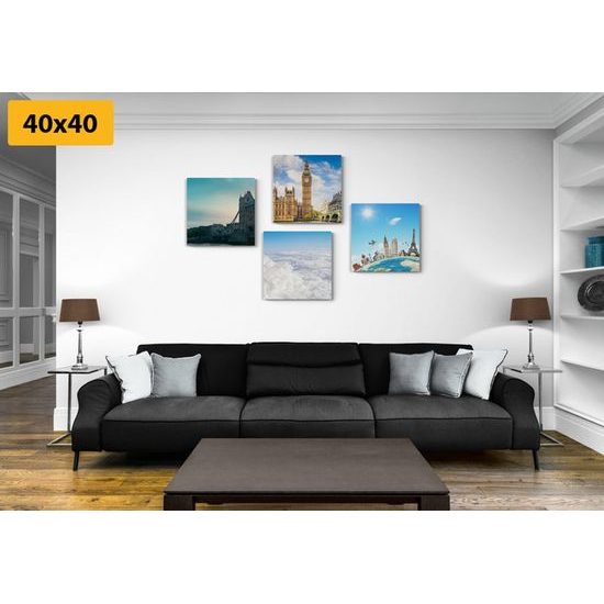 Set obrazů exkurze po Londýně