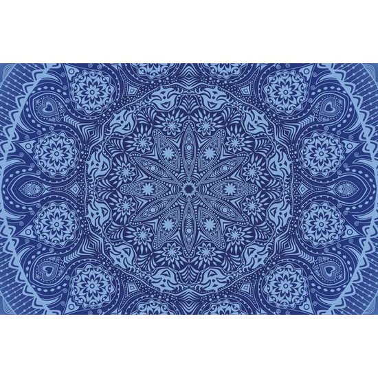 Tapeta modrá luxusní Mandala