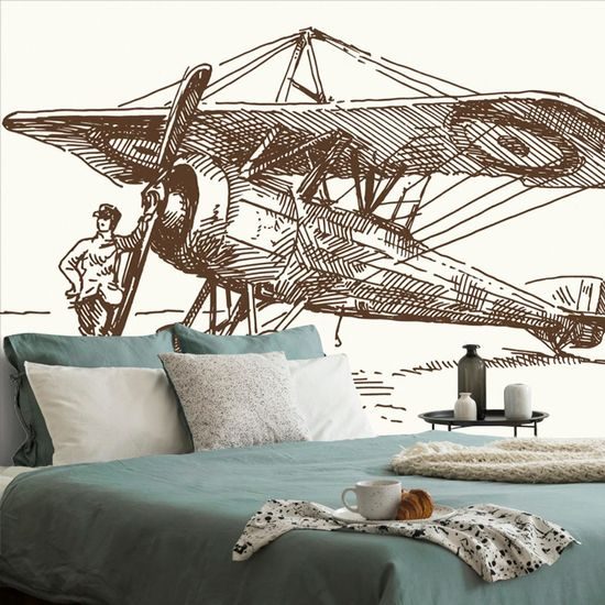 Samolepící tapeta historické letadlo