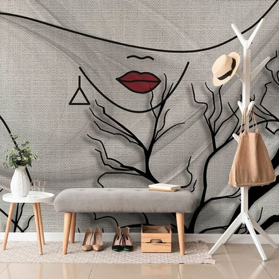 Samolepící tapeta jemnost ženy