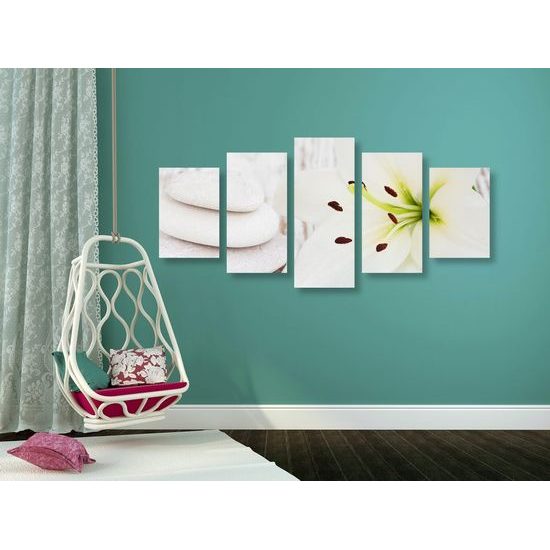 5-dílný obraz Feng Shui zátiší