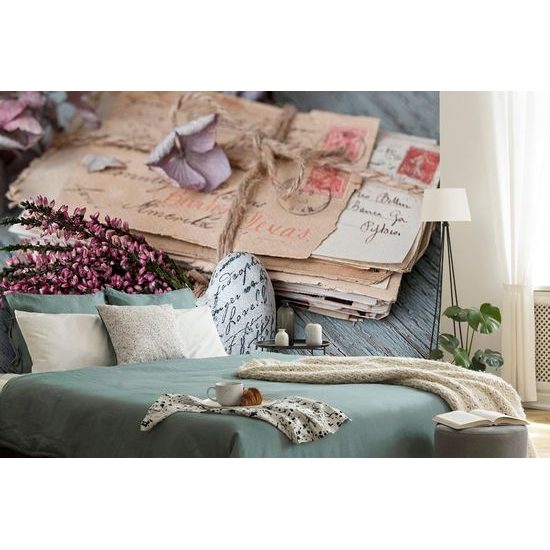 Fototapeta sbírka starých pohlednic