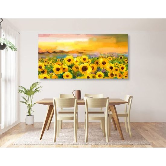 Obraz pole plné slunečnic