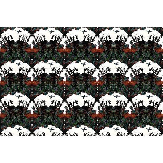 Samolepící tapeta magická louka na bílém pozadí