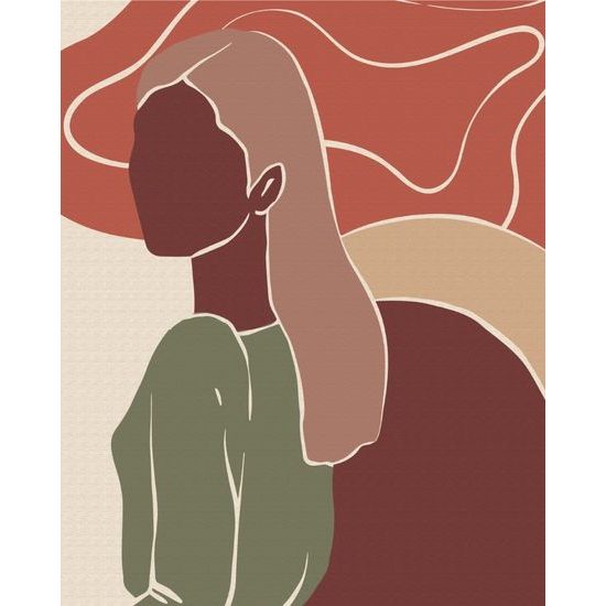 Malování podle čísel pro začátečníky obrysy ženy