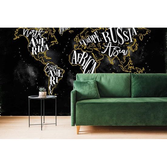 Samolepící tapeta moderní mapa světa
