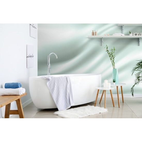 Samolepící tapeta dechberoucí zelený satén