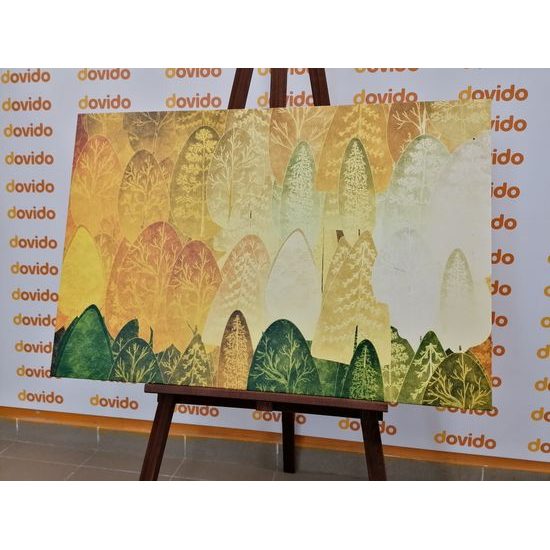 Obraz pohádkově nesouměrné stromy