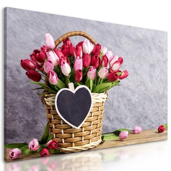 Obraz nádherná kytice tulipánů