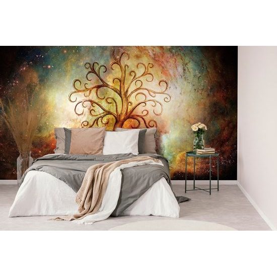 Tapeta strom života na abstraktním vesmírném pozadí