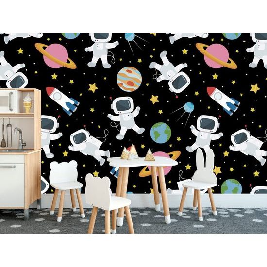 Samolepící tapeta vesmírný kamarádi na výpravě