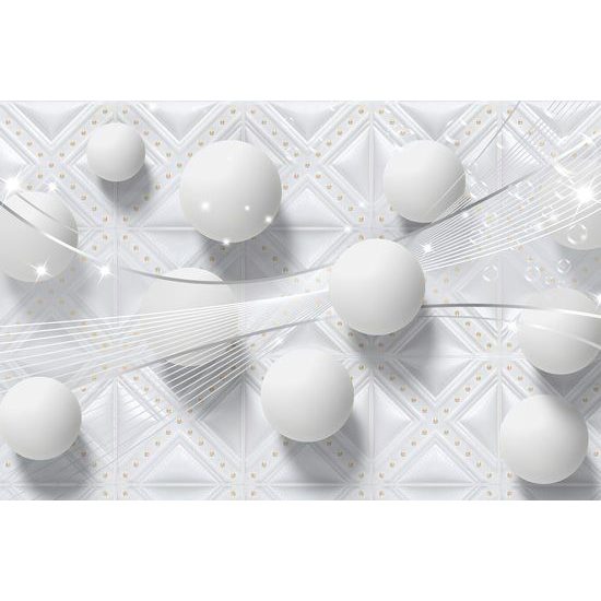 Stylová tapeta bílá kompozice