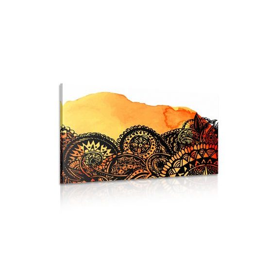 Obraz zajímavá oranžová Mandala