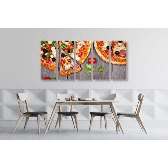 5-dílný obraz Italská specialita