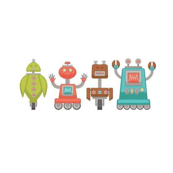 Obraz robotí kamarádi