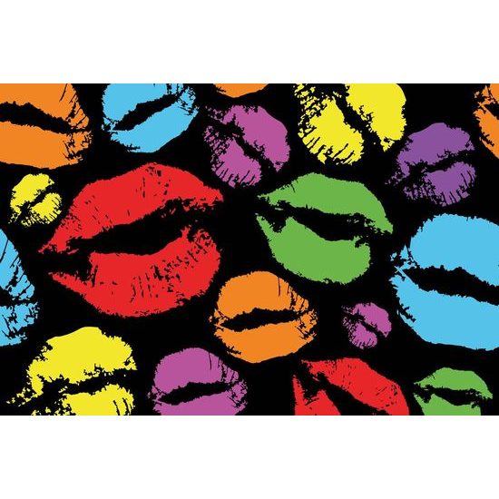 Tapeta barevné polibky