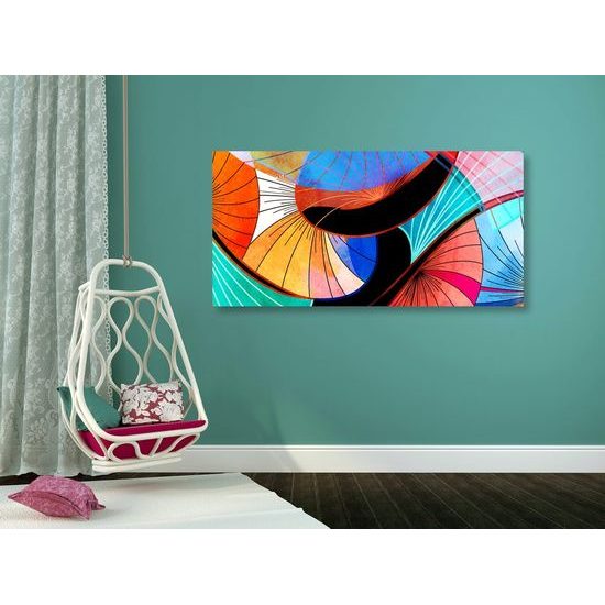 Obraz neobyčejná pestrobarevná abstrakce