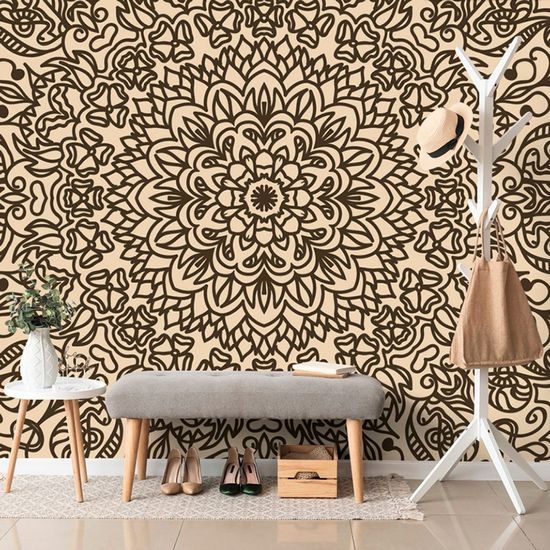 Tapeta Mandala ve stylu květin