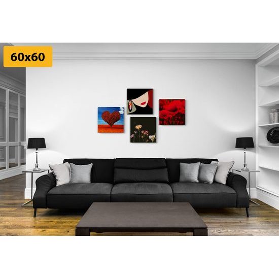 Set obrazů bouřlivá láska