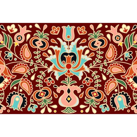 Samolepící tapeta ornament v lidovém nádechu
