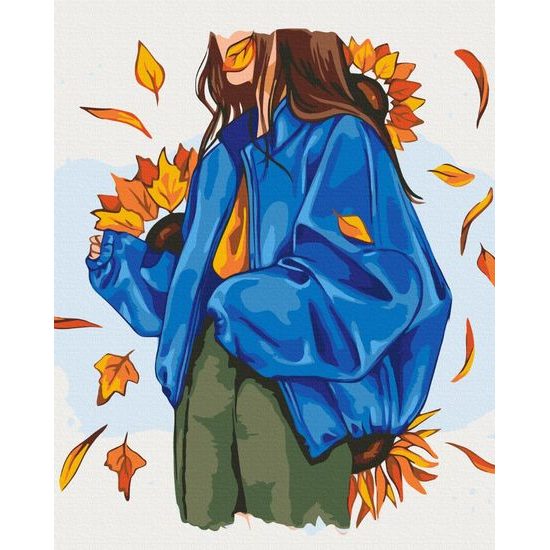 Malování podle čísel stylový outfit podzimu