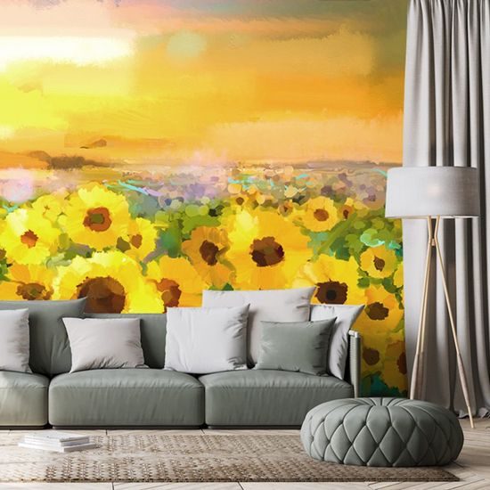 Tapeta pole plné slunečnic