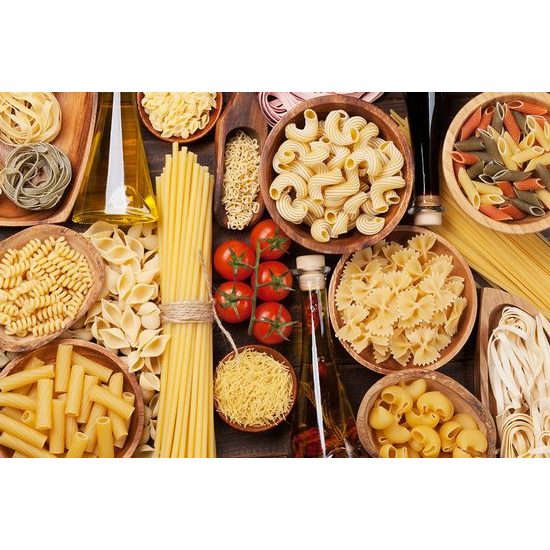 Samolepící fototapeta oblíbené druhy těstovin