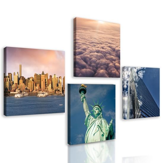 Set obrazů nezapomenutelný New York