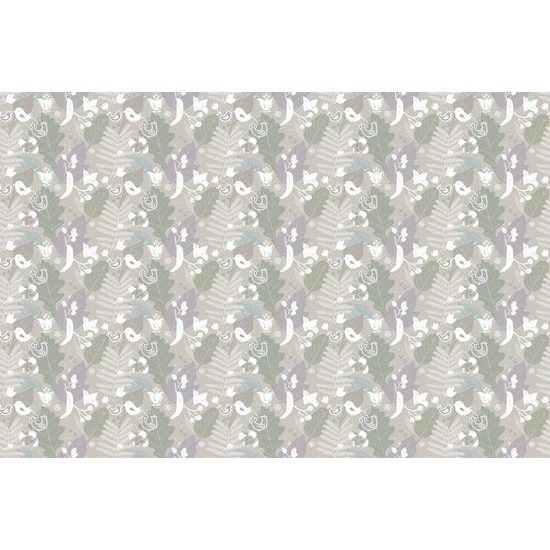 Samolepící tapeta folklórní motiv v zeleném provedení