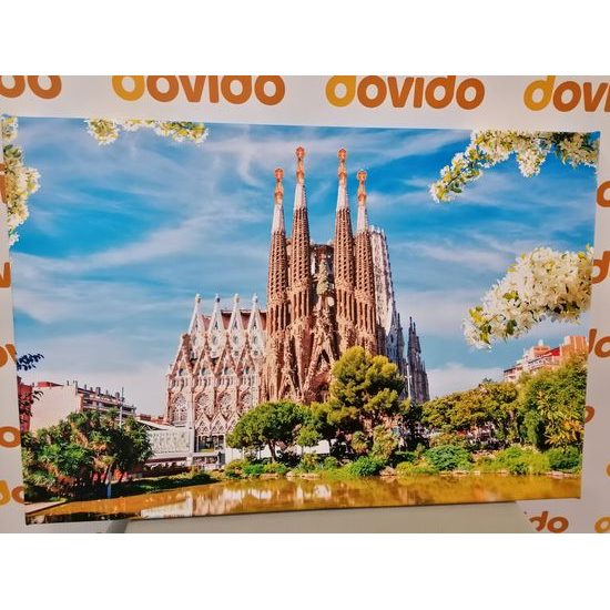 Obraz nádherná Barcelonská katedrála