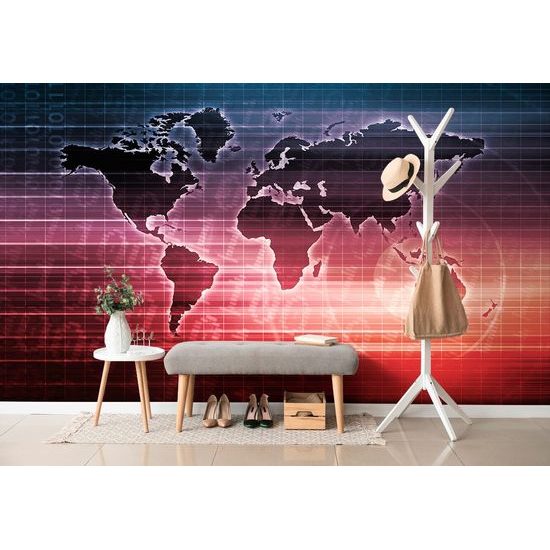 Tapeta mapa světa na stylovém pozadí